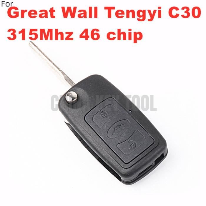 Clé télécommande pliable Tengyi volex C30, 315Mhz, 46 Mhz, Pour Great Wall  - Cdiscount Auto