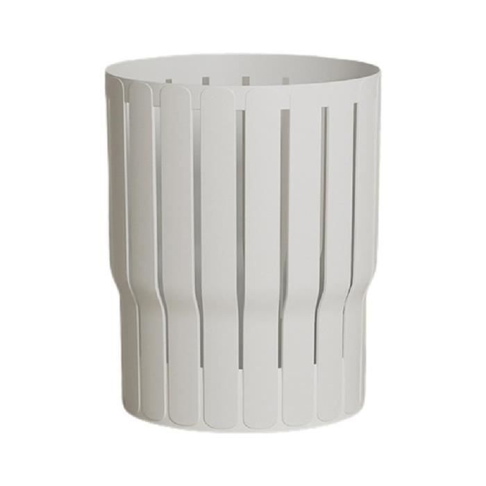 Poubelle De Cuisine 10L Avec Couvercle - Design Plat Pour Angles - Anti-Odeurs, Anti-Bascule - Pour Salle De Bain, Chambre, Bureau