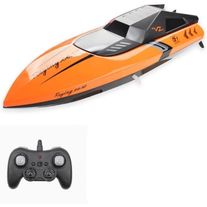 OBEST Bateau RC électrique 2,4 GHz – Vitesse Jusqu’à 20 Km/h, Double Moteur étanche, Parfait Pour Piscine Ou Lac