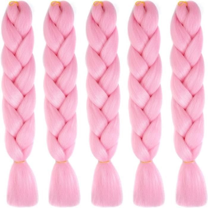 5 Pièces Tresse Cheveux Jumbo, 24 Pouce Extension De Cheveux À Tresser