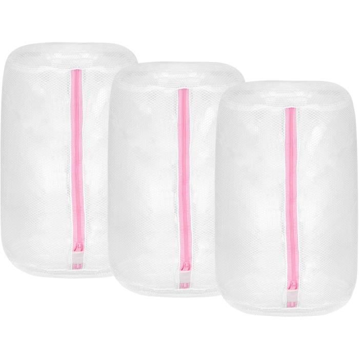 3Pcs Chaussures Lavage Sac, 8.7 X 13 Pouce Cylindre Maille Linge Sacs