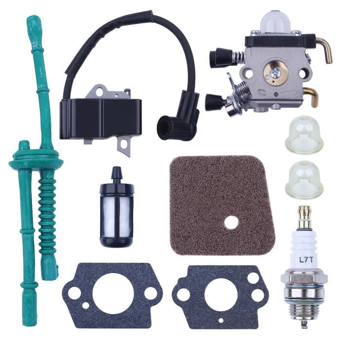 Kit Carburateur, Bobine D'allumage Et Filtre à Carburant Compatible Stihl Fs80r Fs85 Fs80 Hs80 Ht75 Hs75 Hs85 Km85 75196452