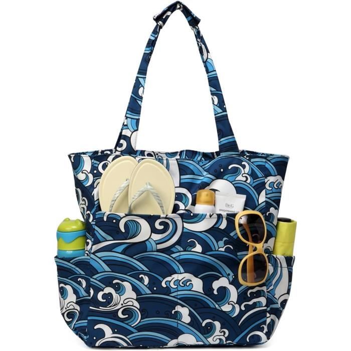 Sac De Plage / Couverture 60x70 - Se Replie En Trousse - Pratique Et Léger