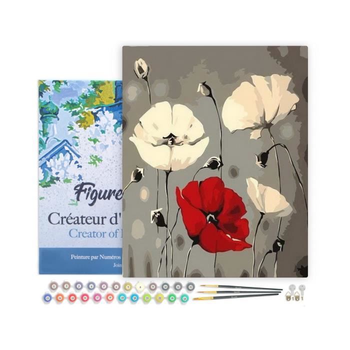 Figured'Art Peinture par Numéro Adulte avec cadre Van Gogh Pêcher - Kit Figured'Art Peinture par Numéro Adulte avec cadre Van Gogh Pêcher - Kit