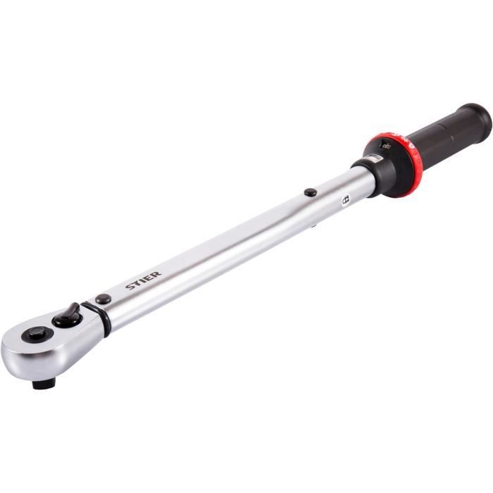 Clé dynamométrique à cliquet 1/4 en coffret serrage au couple 2 - 24 Nm dynamo