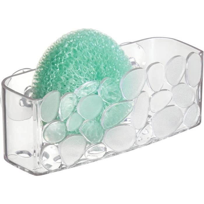 Éponge Fleur En Silicone Avec Ventouse - Non Abrasive 1.2x10x12cm - Marque JE CHERCHE UNE IDEE (Neuf)