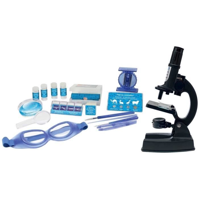 LE LABO DES CURIEUX MICROSCOPE AVEC 66 PIÈCES age + 8 ans Cdiscount