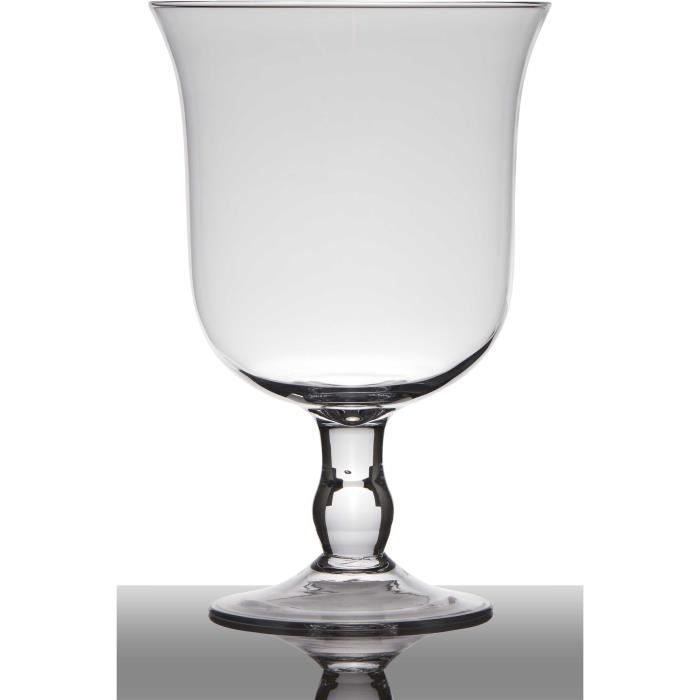 INNA-Glas Verre /à Cocktail /Ø 19,5cm 40cm Vase d/écoratif Vase /à Fleurs Verre /à Martini Sacha sur Pied Rond Conique Transparent