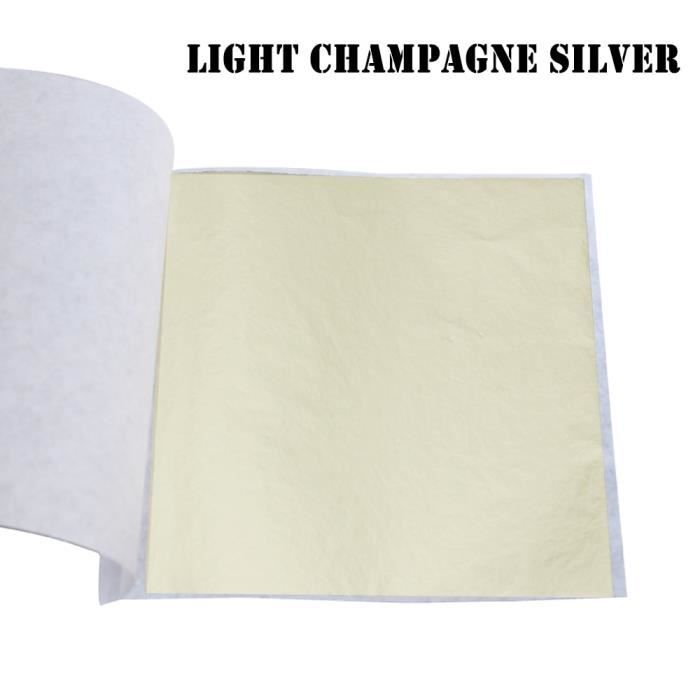 Feuilles Imitation Or Bleues – 50 Feuilles Aluminium Pour Dorure, Décoration Et Artisanat