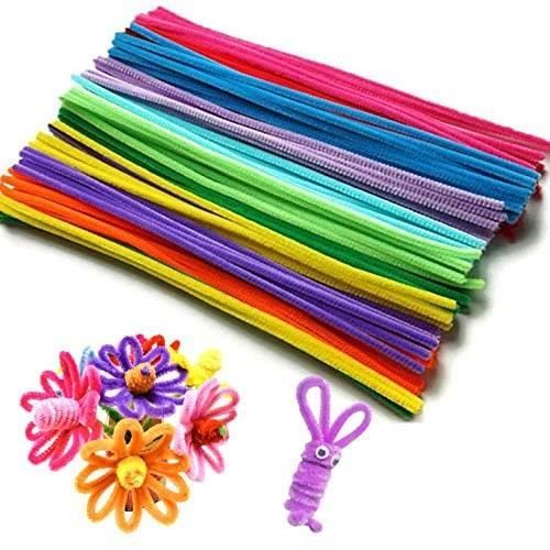 LIFKOME Lot De 100 Tiges Chenille Multicolores Pour Projets