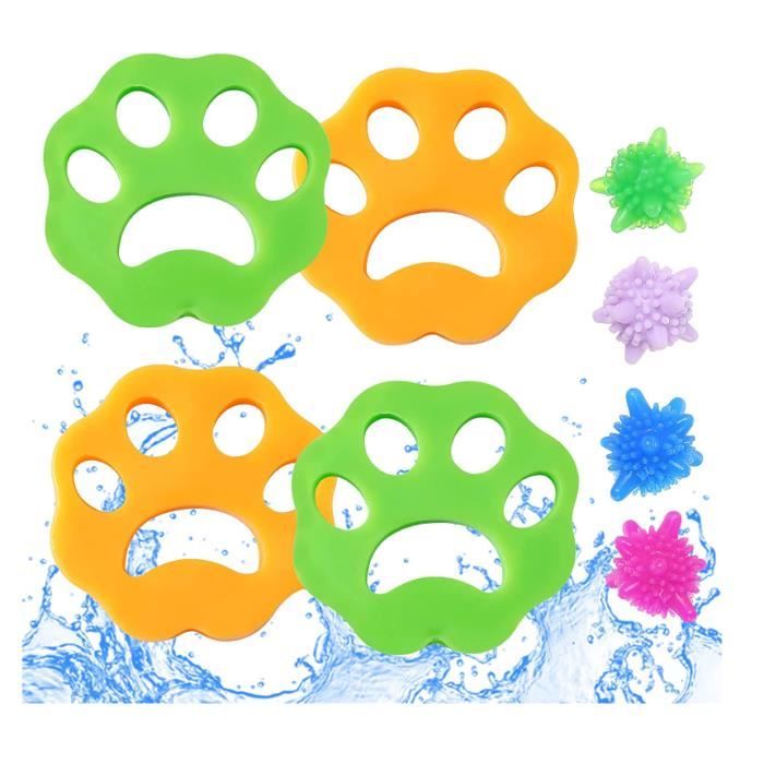 Anti Poil Machine à Laver,Attrape Poils Machine A Laver,Boule Anti Poil