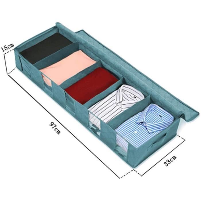 Sac De Rangement Sous Bureau Noir – 67x40x14 Cm, Charge 10 Kg, Pour Camping, Organisation - 6