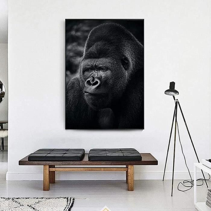 Impressions Sur Toile Hd Art Singe Noir Gorille Peintures Sur Toile Affiche Et Imprimer Animal Image Pour Salon Decor A La Maison Cdiscount Maison Impressions Sur Toile Hd Art Singe Noir Gorille Peintures Sur Toile Affiche Et Imprimer Animal Image Pour Salon Decor A La Maison Cdiscount Maison