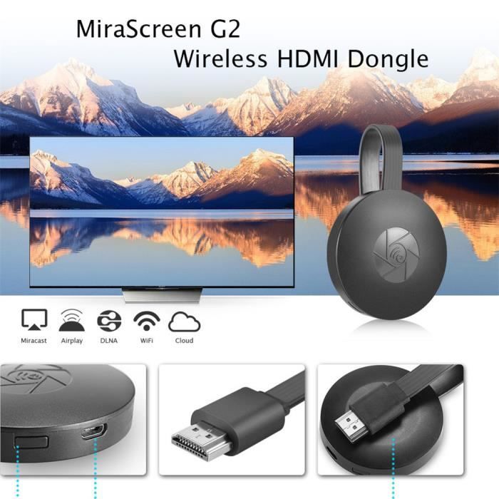 Hdmi Airplay - Chromecast G2-Tv-Dongle Pour La Diffusion Sans Fil Dlna Tv Wi-Fi B385