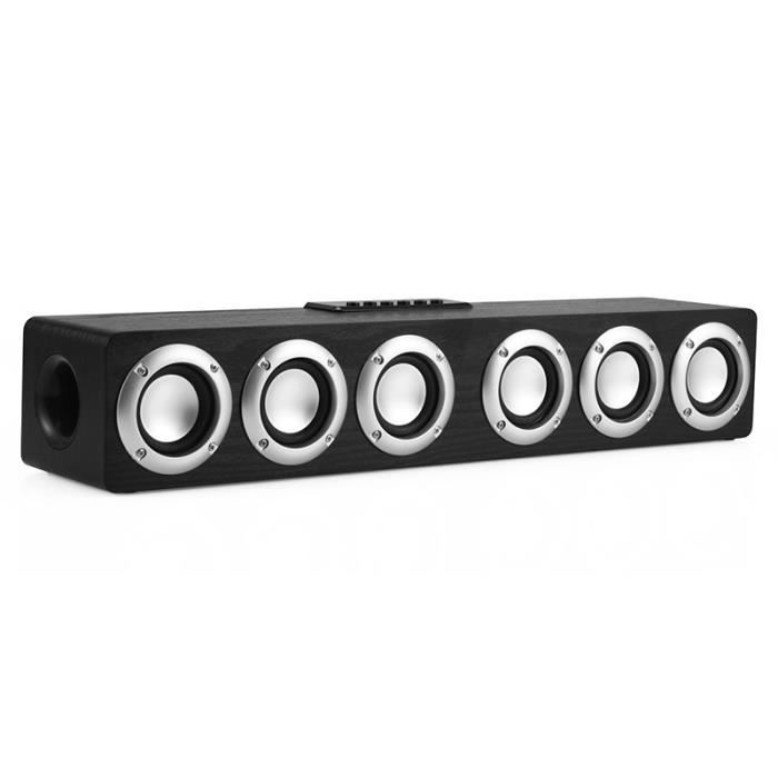 Barre De Son TV USB 3.5 Mm HiFi Stéréo – Haut-Parleur Bureau 360° Avec Subwoofer Intégré Pour TV, PC, Ordinateur