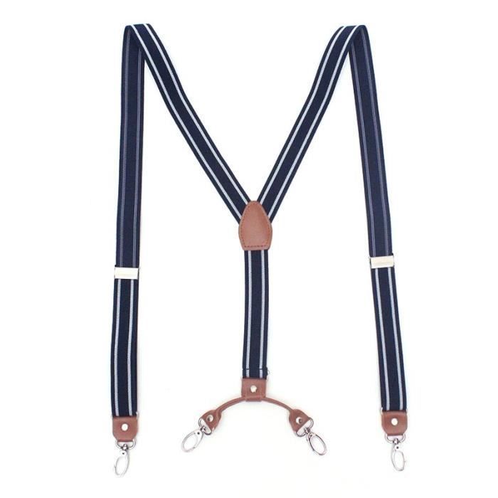 Bretelle Da Uomo - Bretelle Da Uomo Per Pantaloni Bretelle In Pelle Vintage Bordeaux Per Uomo 6 Pantaloni Bottoni Cinturino 125 Cm Pantaloni Casual Cinturino Accessori Da Sposa Regalo, Stile - Foto 11