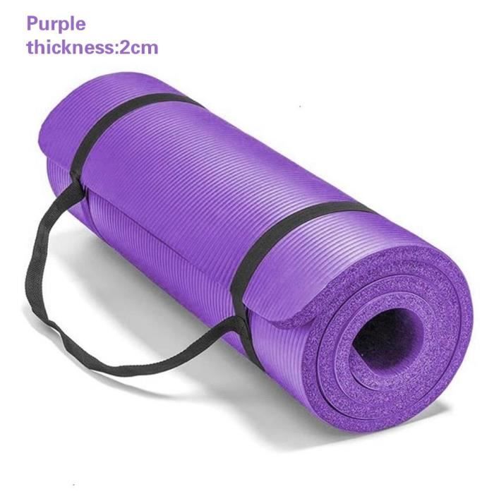 Tapis de sol,Matelas de Yoga épais, antidérapant, tapis de danse et de  musculation 183x61 cm, épaisseurs - Type 2CM purple - Cdiscount Sport
