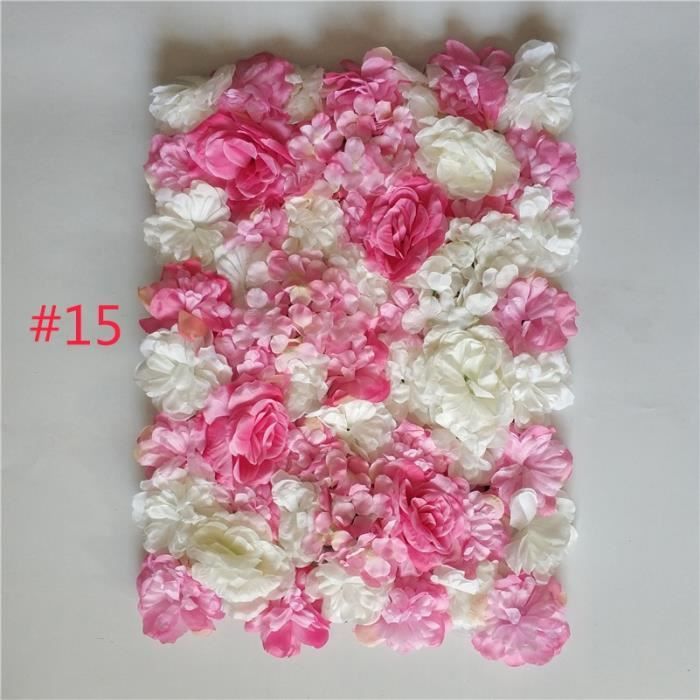 60x40cm Premium Soie Fleur Rose panneaux muraux Artificielle Mariage décors decor