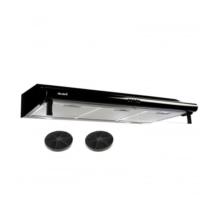 BELDEKO Hotte Casquette 90 cm Noir 420 m3/h 100W - Marque Française