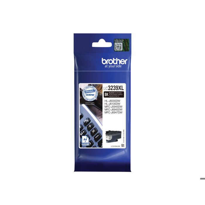 Cartouche jet dencre - BROTHER - LC-3239XLBK - Noir - Rendement Elevé - 6000 Pages