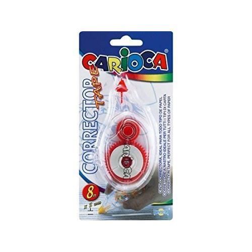 Carioca Penna Correttore - 2 Pezzi, Punta Metallo, Asciugatura Rapida