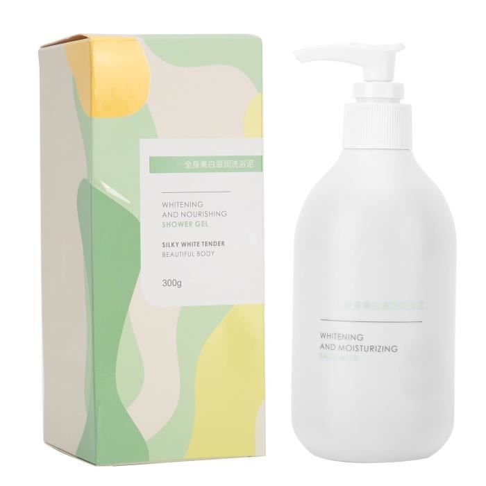 Cuque Gel douche corps Gel douche bain nettoyant pour le corps blanchissant hydratant