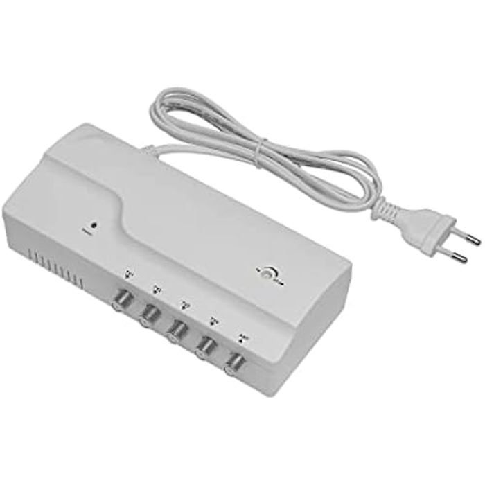 Amplificateur/répartiteur TV - D2 DIFFUSION - 4 Sorties - Gain 26 dB - 862 MHz - Blanc