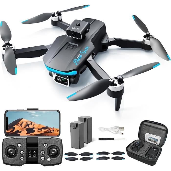 Dragon touch 4K Drone S151 Trois Caméra évitement d'obstacle professional  360° Moteur sans balais WIFi Télécommande 2 Batterie Noir - Cdiscount Jeux  - Jouets