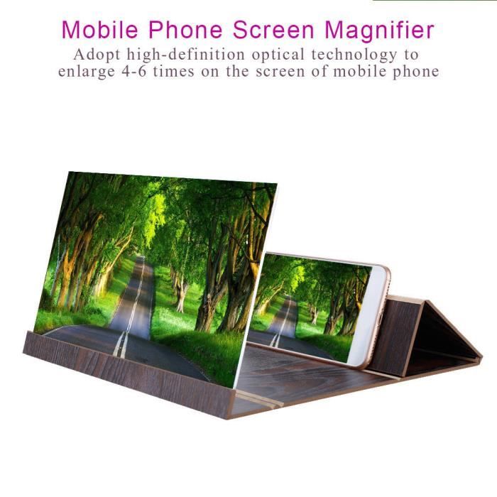 12' écran loupe pour téléphone portable HD écran agrandisseur HB014
