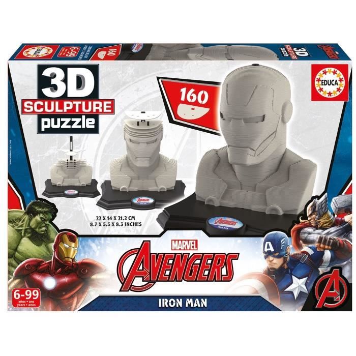 AVENGERS Puzzle 3D Iron Man Cdiscount Jeux Jouets