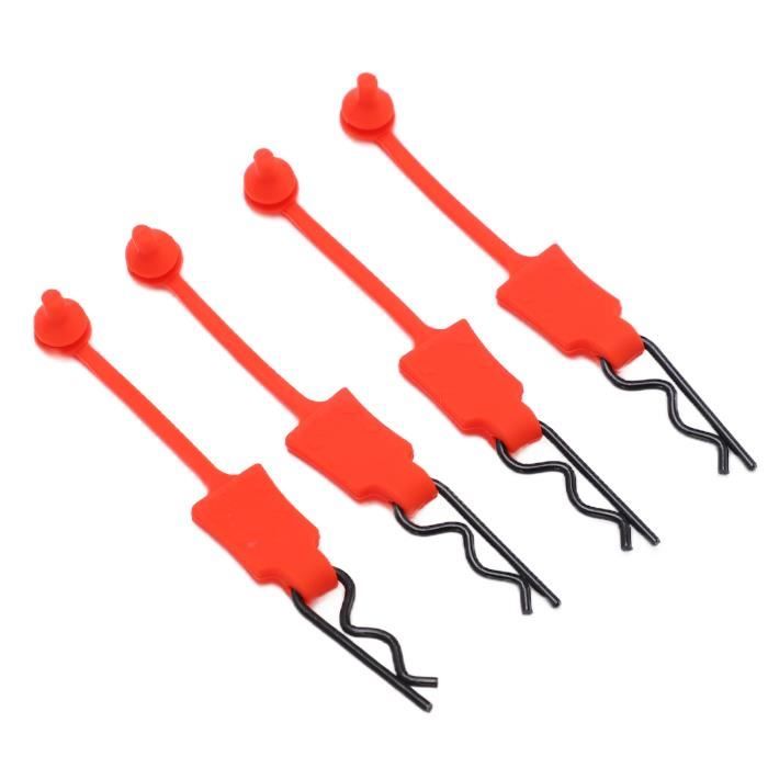 40 Clips De Carrosserie Pour Voiture RC - Compatibles 1/10, 1/12, 1/16, 1/18 (Noir, 53x35 Mm)