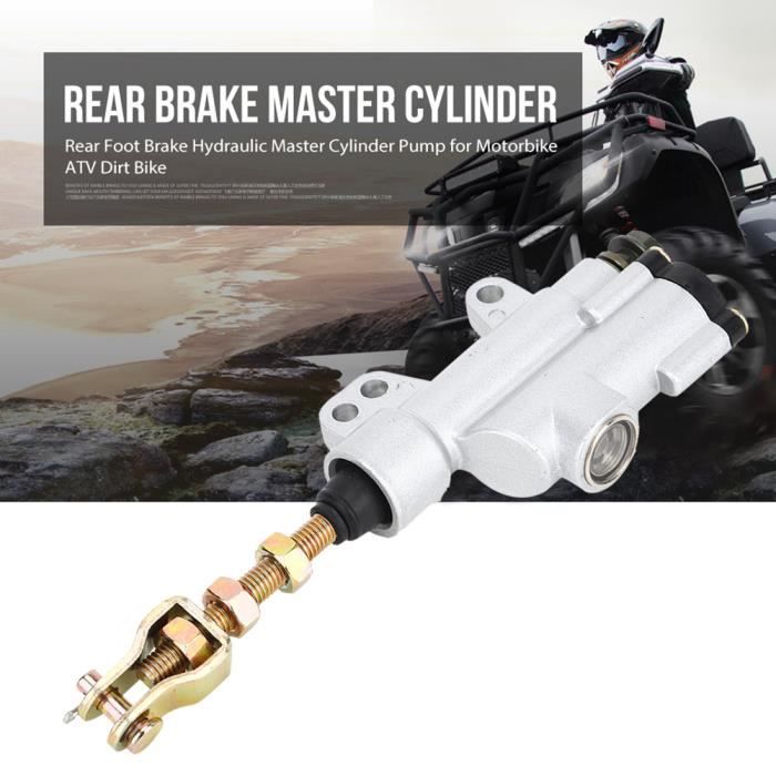 Pompe De Frein Arrière Maître-Cylindre Universelle Pour Moto ATV Dirt Bike - Blanc