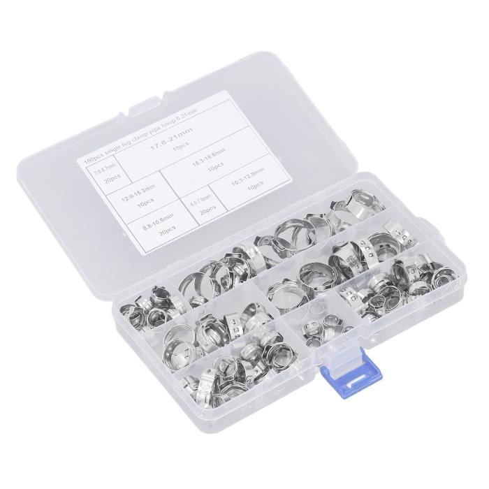 Colliers Serrage On1shelf Acier Inoxydable - Lot De 5 - Pour Tuyaux Carburant - Mini Et Résistants