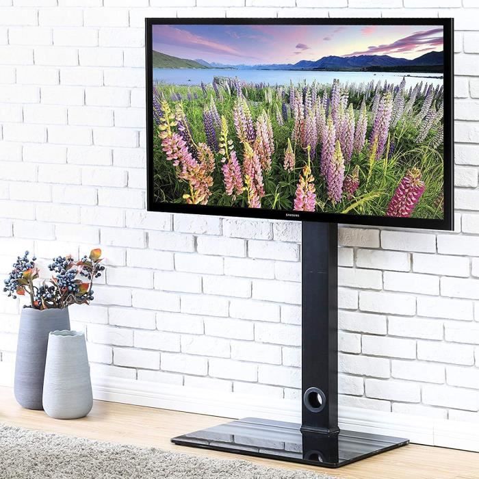 Meuble TV avec Support Pivotant Cantilever pour Téléviseur DE 32