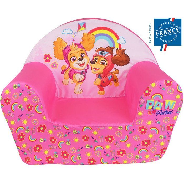 Fauteuil club enfant - FUN HOUSE - PatPatrouille Stella et Liberty - Origine France Garantie - mousse légère - 52 x 42 x 33 cm Fauteuil club enfant - FUN HOUSE - PatPatrouille Stella et Liberty - Origine France Garantie - mousse légère - 52 x 42 x 33 cm