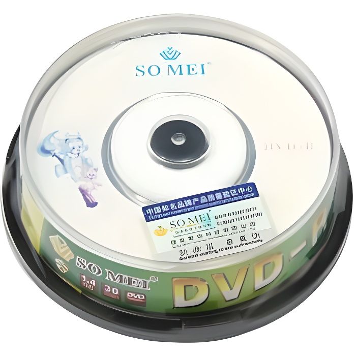 Pack de 10 Mini DVDR vierge 1.4GB/30min/8cm Cdiscount Informatique