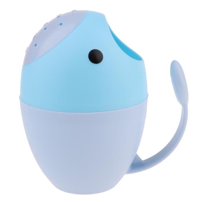 Tasse De Rinçage/shampoing Pour Bébé - Protège Les Yeux De L'eau - Design Ours/poisson Mignon - Facile à Utiliser (rose) - 2