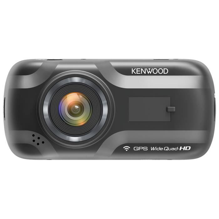 Kenwood DRV-A501W - Caméra embarquée Quad HD (2560 x 1440p à 30fps), Wi-Fi, accéléromètre G-Sensor 3 axes et GPS intégré (