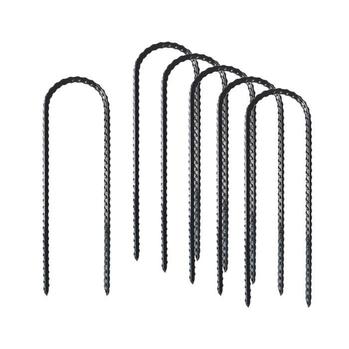 Lot De 48 Piquets De Tente ToCi En Acier - 22 Cm, Profil En V, Galvanisés, Pour Tentes, Auvents, Voiles D'ombrage