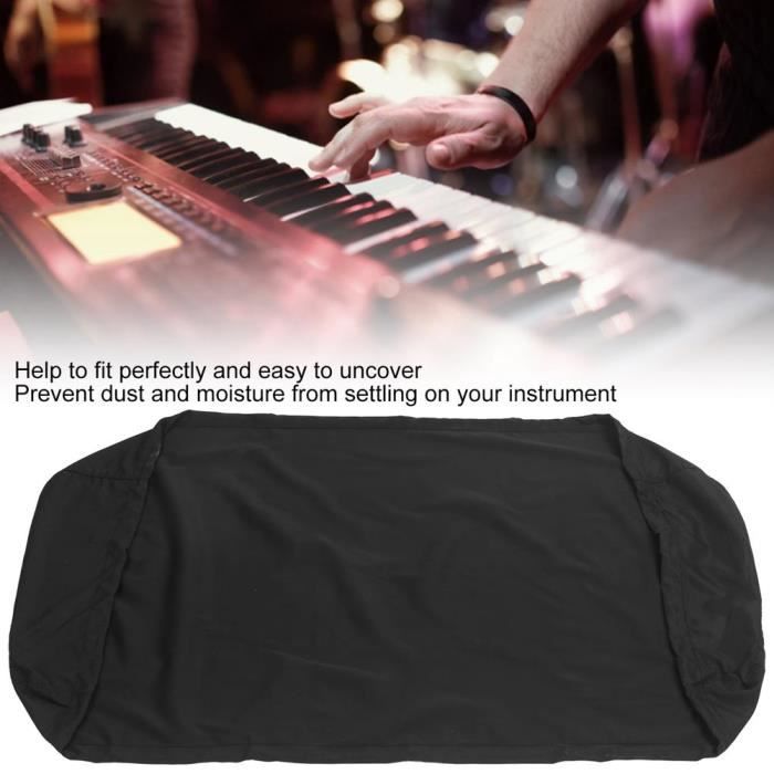Housse De Protection Pour Piano Numérique 88 Touches - Tissu Oxford, Dimensions 134x29x19 Cm, Pour Yamaha, Roland, Kawai Housse Protection Poussière Clavier 88 Touches