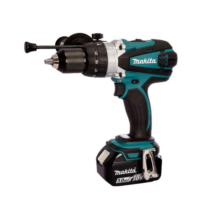 Makita DHP458F1 Perceuse visseuse à percussion 18 V Li Ion Ø 13 mm + 1x3 Ah