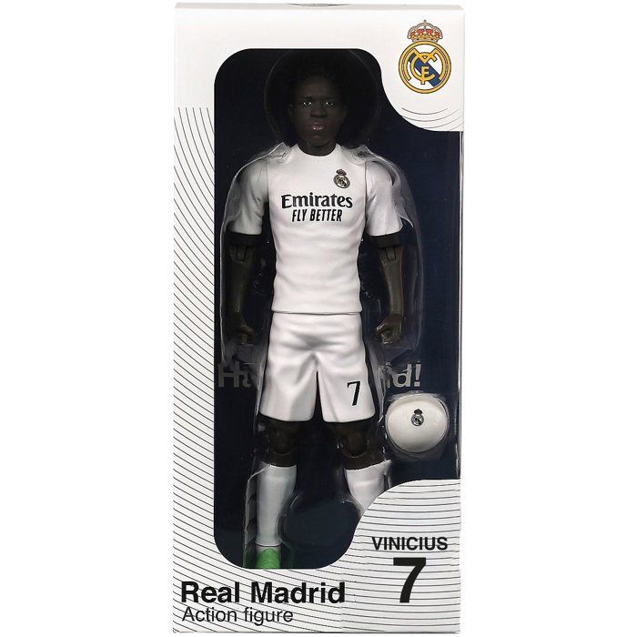 Figurine articulée MEGABLEU Real Madrid Vinicius 20 cm PVC avec ballon Neuf - vue 5