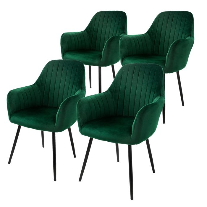 Chaise de jardin moderne lot 4 chaises blanc