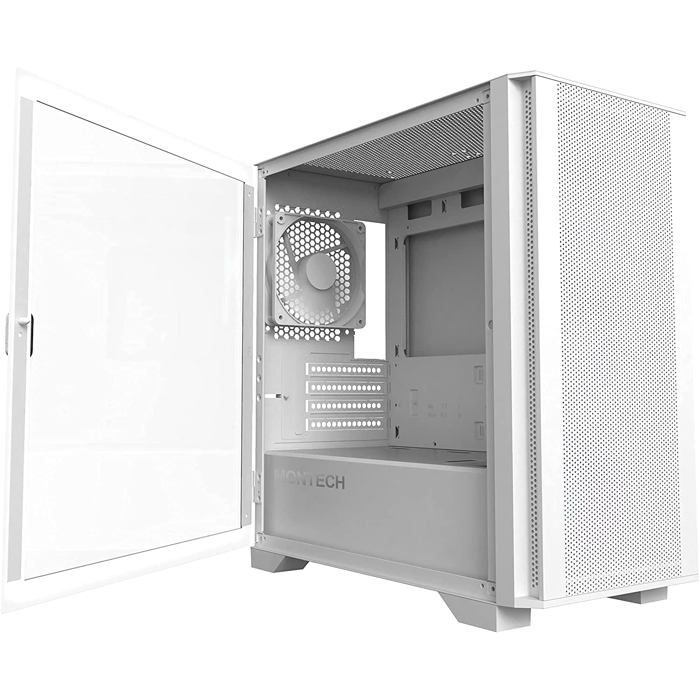 Boîtier Micro-ATX - MONTECH - Air 100 Lite - Design minimaliste - Ventilateurs silencieux - Panneau en verre