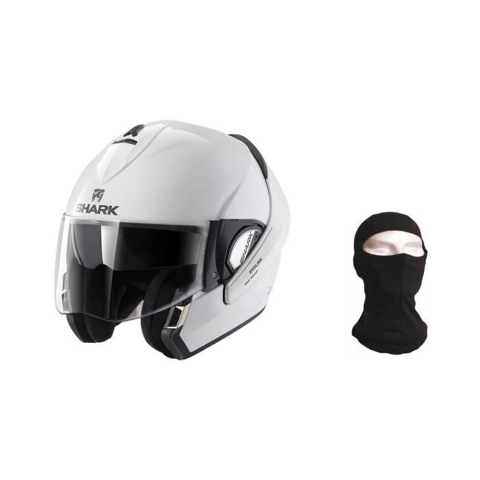 Casque Shark Evojet Dual Blank Mat Bleu Gris - Casque Modulable