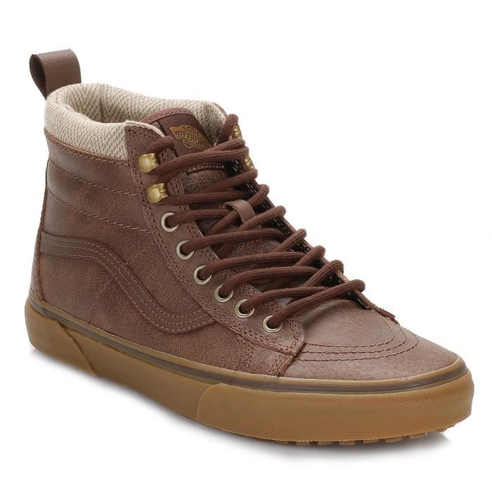 Vans Homme Marron-Herringbone SK8-Hi 