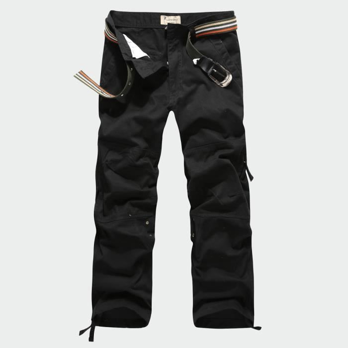 Noir Homme moderne Casuals Outdoor Pantalon Imperméable Pantalon Pantalon M