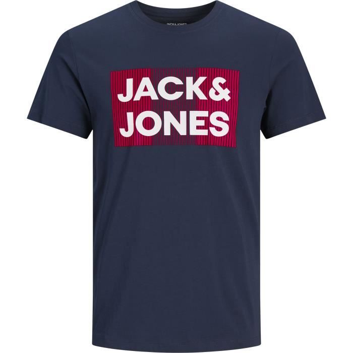 JACK & JONES T-Shirt Bleu Marine Homme