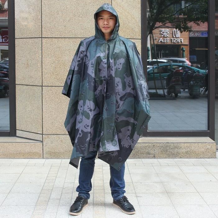 Poncho de Pluie Ultraléger Imperméable Portable Manteau de Pluie Hommes Femmes Cyclisme Couverture de Pluie Imperméable à Capuche pour Tourisme Randonnée Pêche Camping Randonnée
