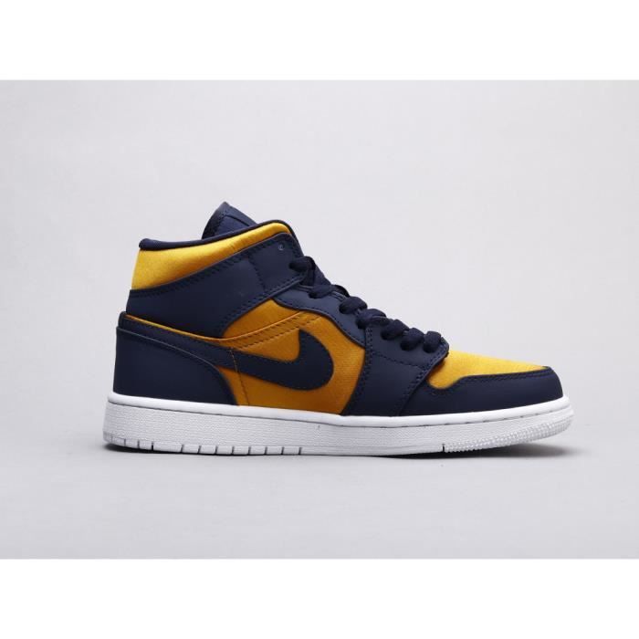 Air Jordan 1 Mid White Laser Orange Deep Royal Blue – hypescrape